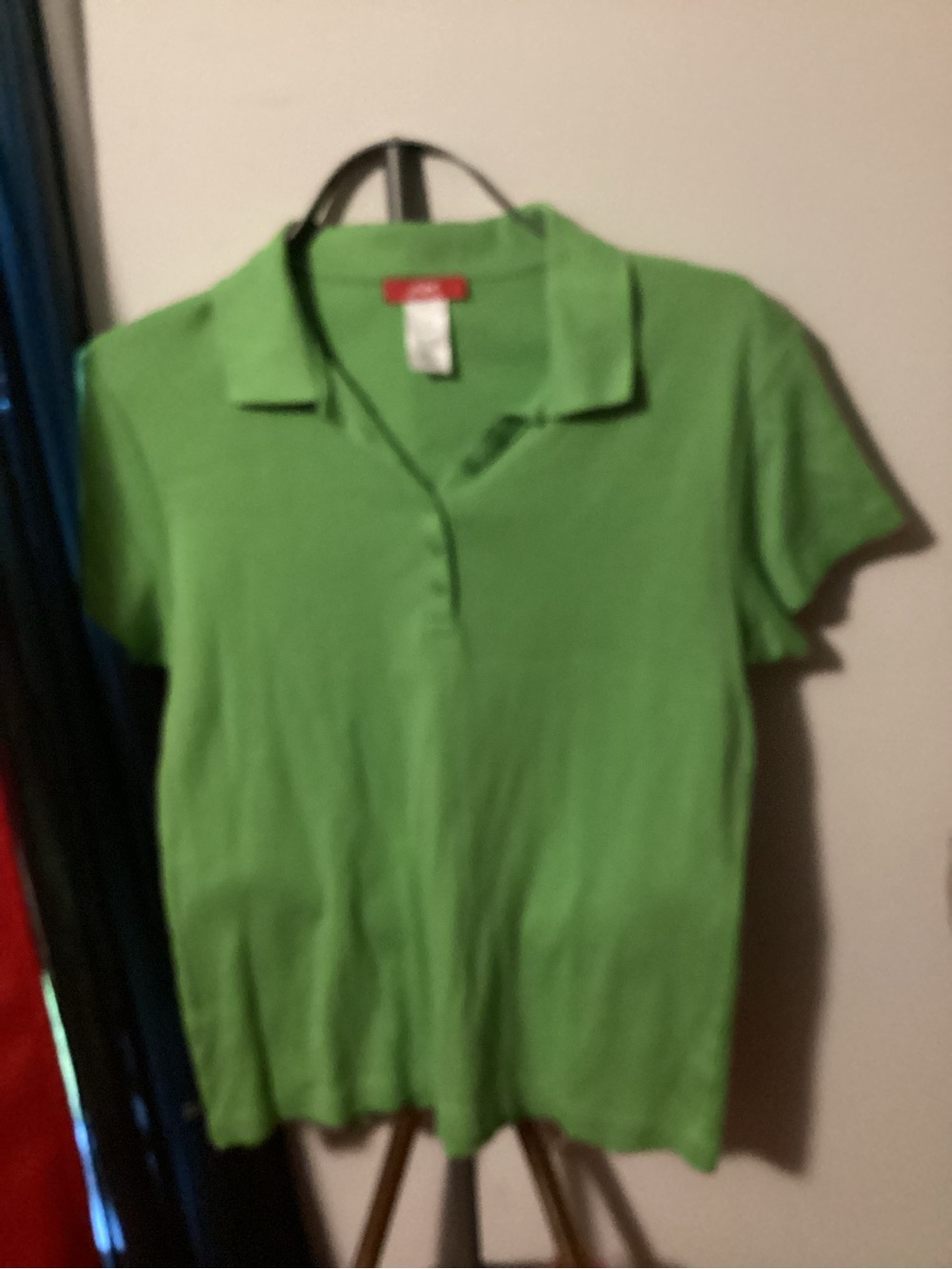 Women’s Bright Green Polo Shirt with Collar